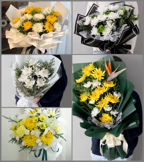 湖北孝感市大悟县东新乡青莲村白事花束代送